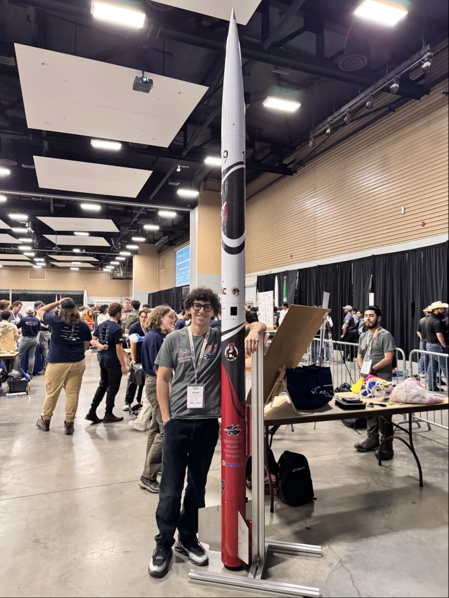 Gurban with his rocket