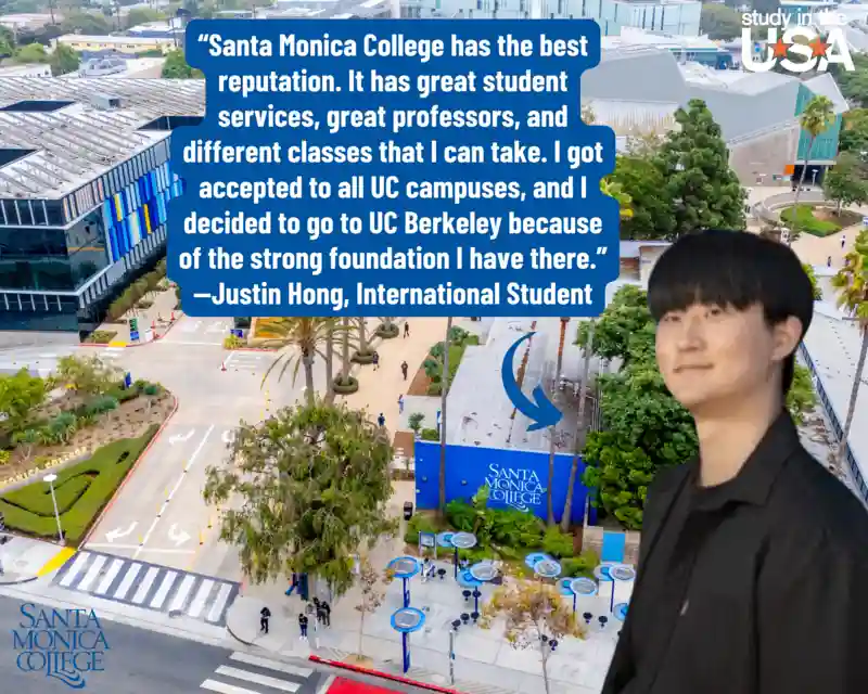 Main image for the article titled Justin Hong: Paving the Way to Success at Santa Monica College