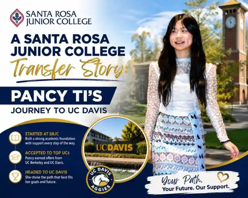 Main image for the article titled A Santa Rosa Junior College Transfer Story: Pancy Ti’s Journey to UC Davis