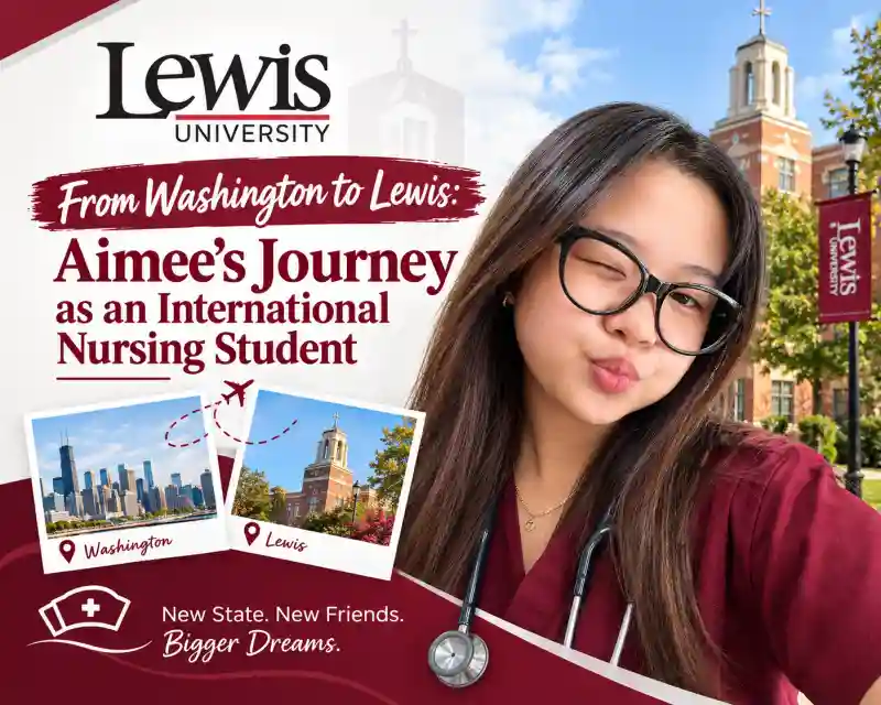 Main image for the article titled From Washington to Lewis: Aimee’s Journey as an International Nursing Student