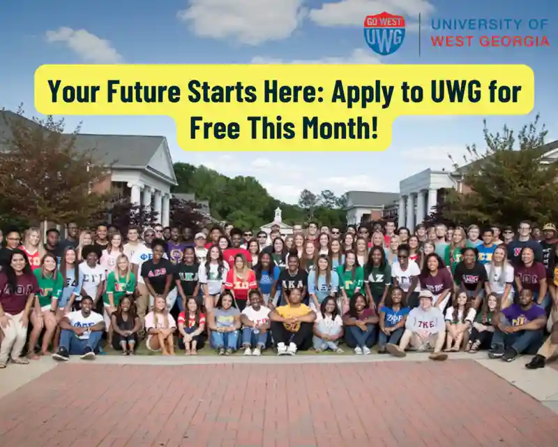 Free Application November at the University of West Georgia (UWG) for International Students