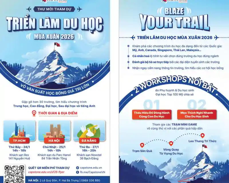 Main image for the article titled TRIỂN LÃM DU HỌC MÙA XUÂN 2026 – BỨT PHÁ KẾ HOẠCH DU HỌC NGAY TỪ HÔM NAY