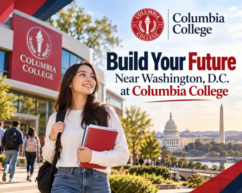Main image for the article titled Build Your Future Near Washington, D.C. at Columbia College