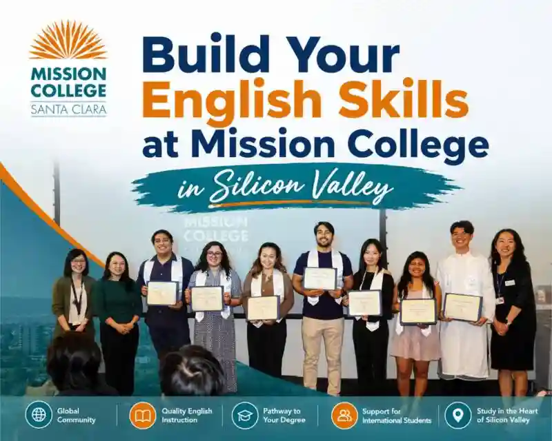 Main image for the article titled Build Your English Skills at Mission College  in Silicon Valley