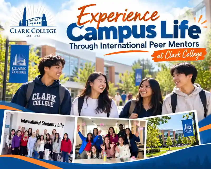 Main image for the article titled Experience Campus Life Through International Peer Mentors at Clark College