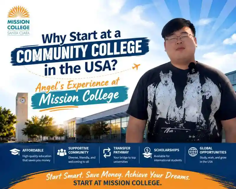Main image for the article titled Why Start at a Community College in the USA? Angel’s Experience at Mission College