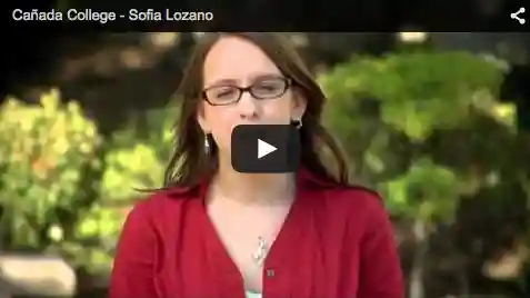 Video: recent graduate of Cañada College, Sofia Lozano