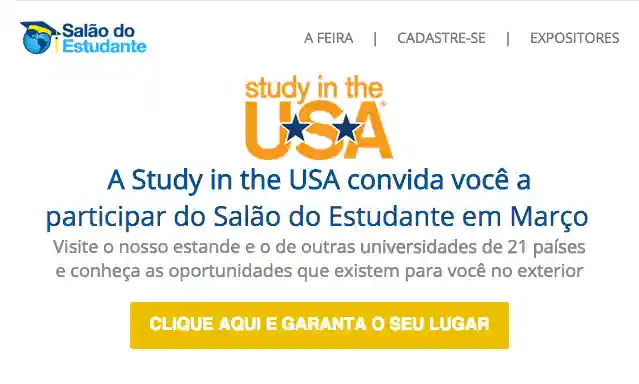 Salão Estudante feira será no Brasil, neste fim de semana!