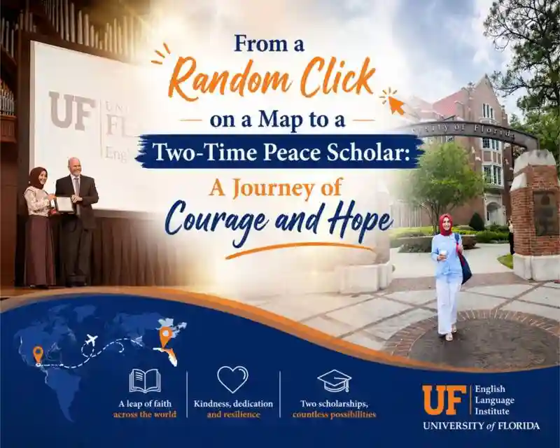 Main image for the blog post titled From a Random Click on a Map to a Two-Time Peace Scholar: A Journey of Courage and Hope